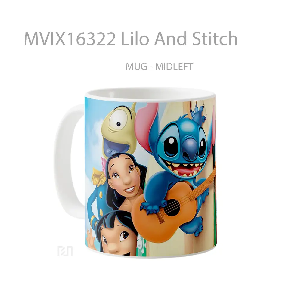 Mug Lilo And Stitch Full Wrap Lanscape - All-side / Desain