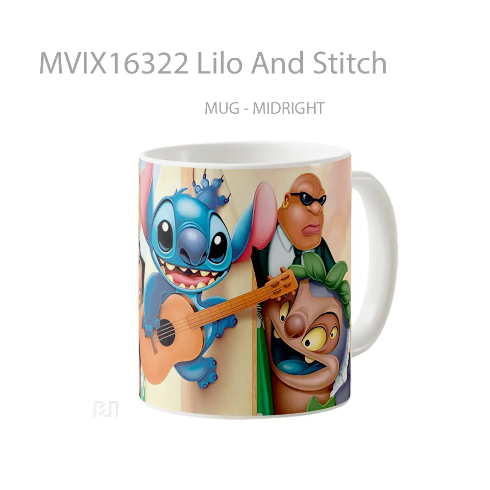 Mug Lilo And Stitch Full Wrap Lanscape - All-side / Desain