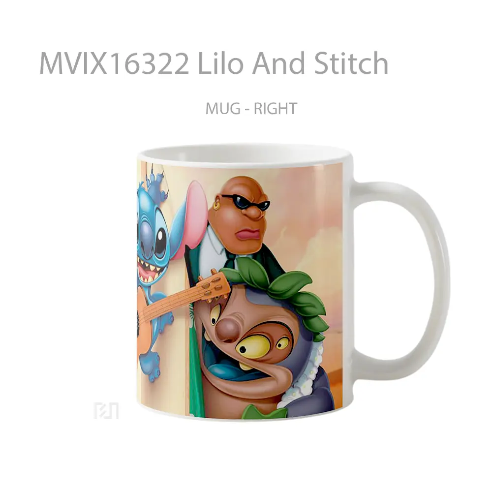 Mug Lilo And Stitch Full Wrap Lanscape - All-side / Desain