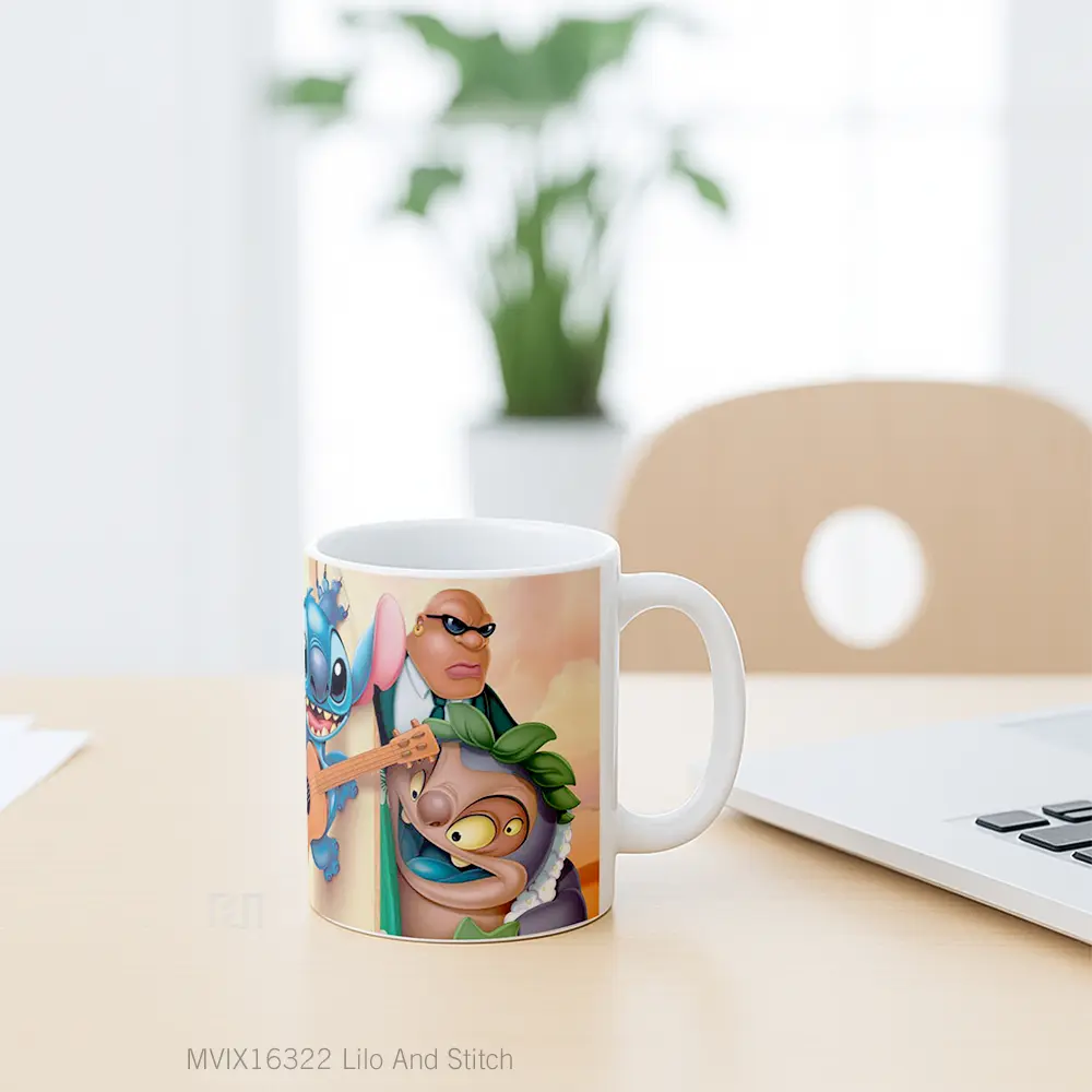 Mug Lilo And Stitch Full Wrap Lanscape - All-side / Desain