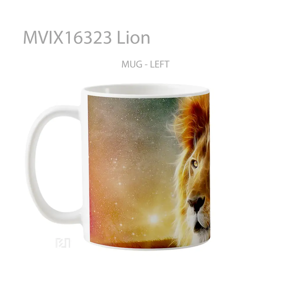 Mug Lion Full Wrap Lanscape - All-side / Desain