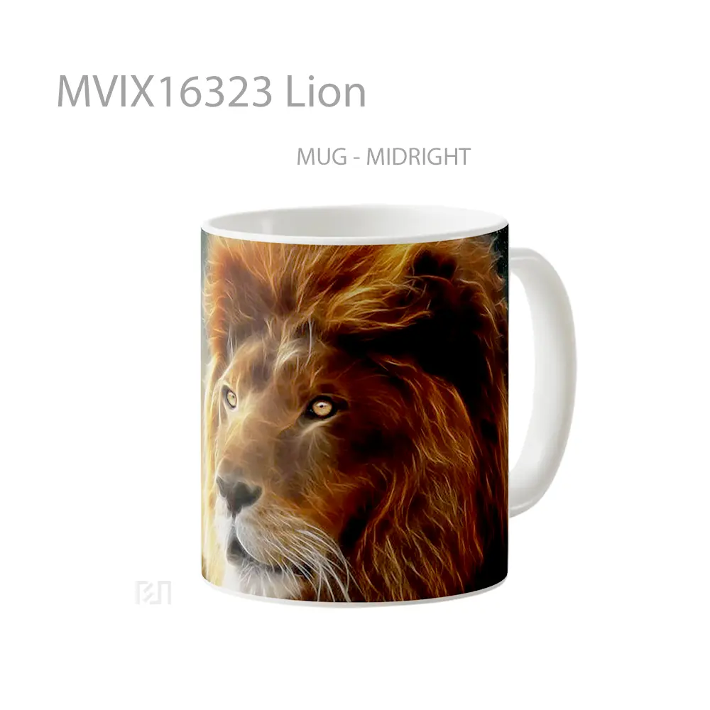 Mug Lion Full Wrap Lanscape - All-side / Desain