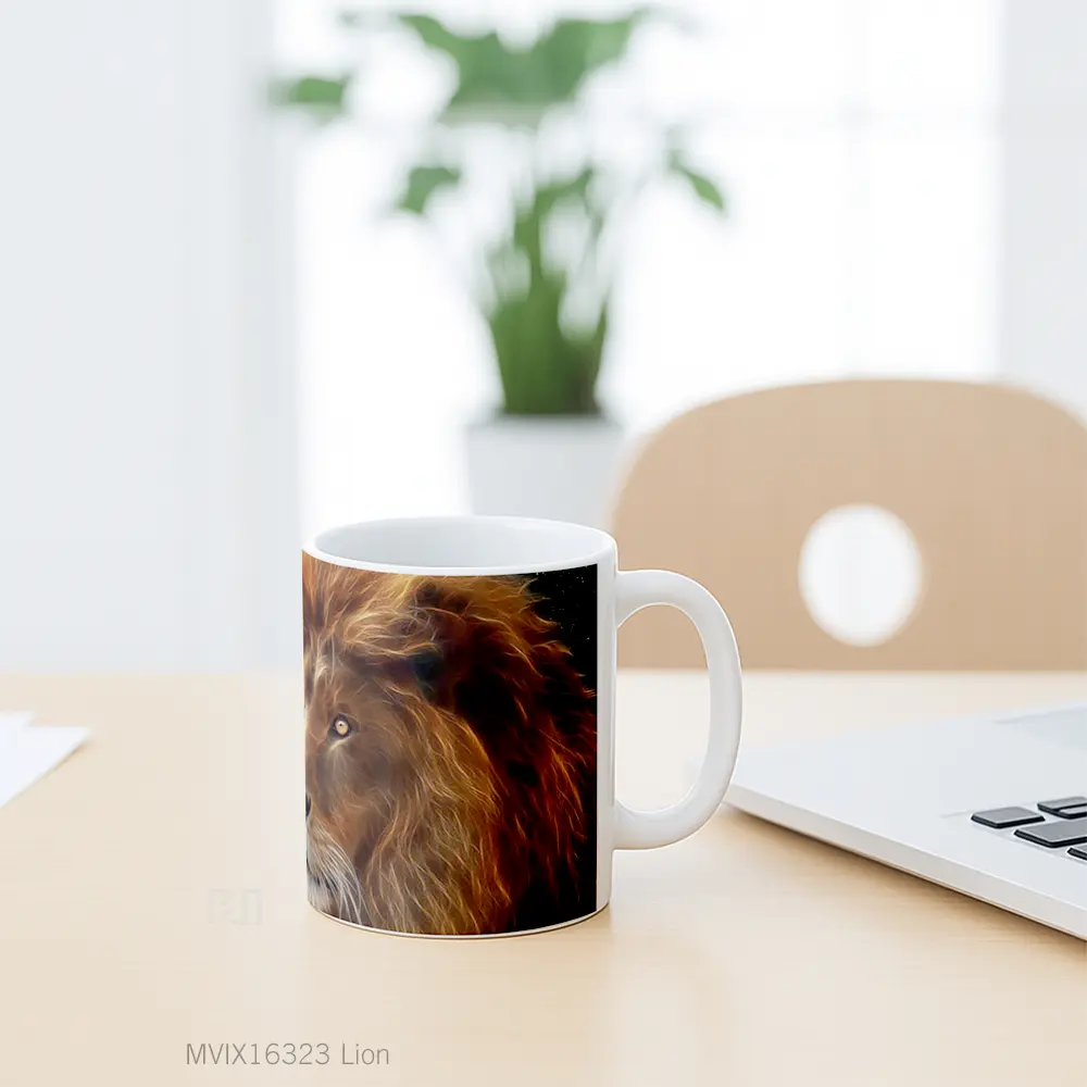 Mug Lion Full Wrap Lanscape - All-side / Desain
