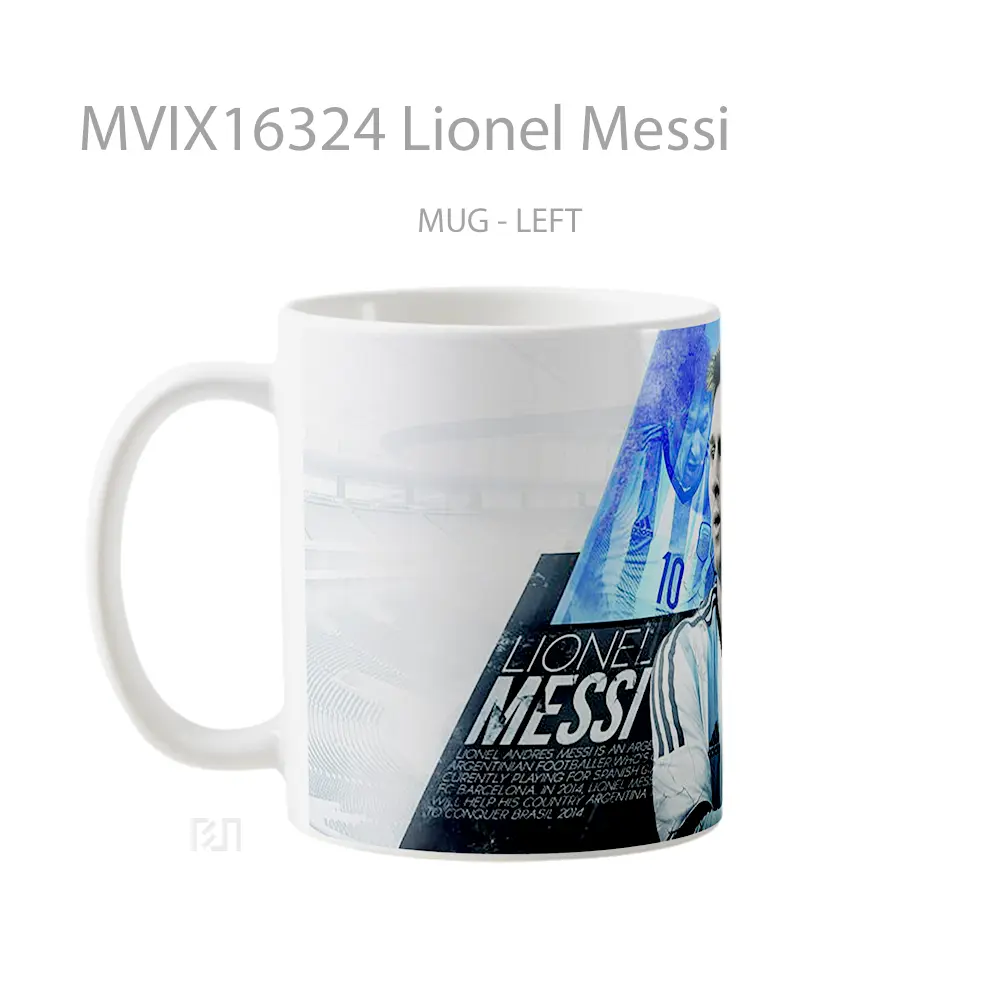 Mug Lionel Messi Full Wrap Lanscape - All-side / Desain