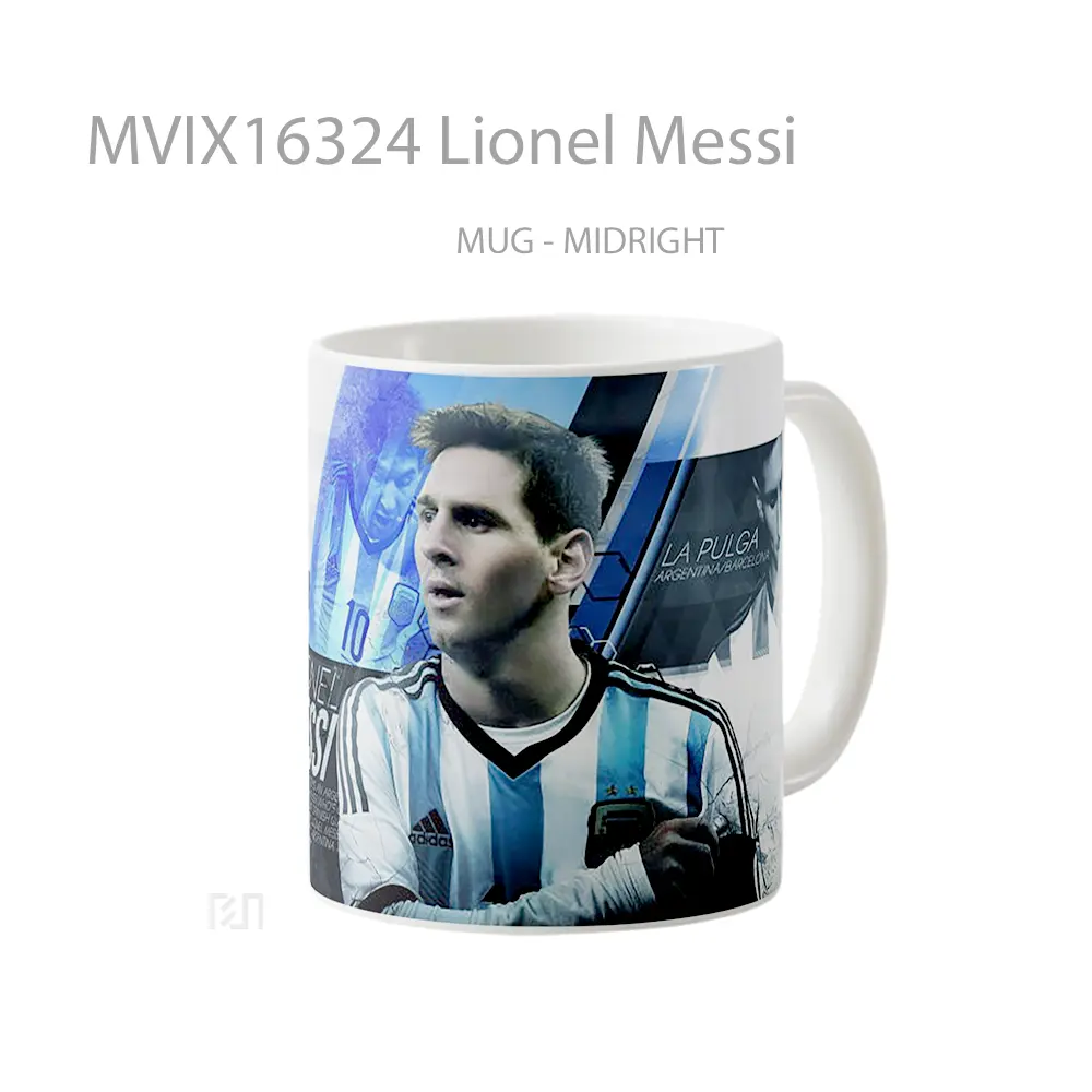Mug Lionel Messi Full Wrap Lanscape - All-side / Desain