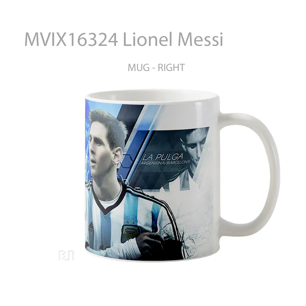Mug Lionel Messi Full Wrap Lanscape - All-side / Desain