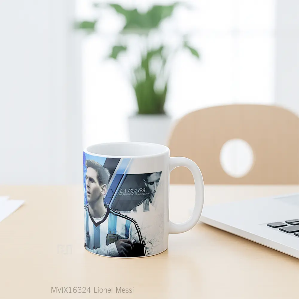 Mug Lionel Messi Full Wrap Lanscape - All-side / Desain