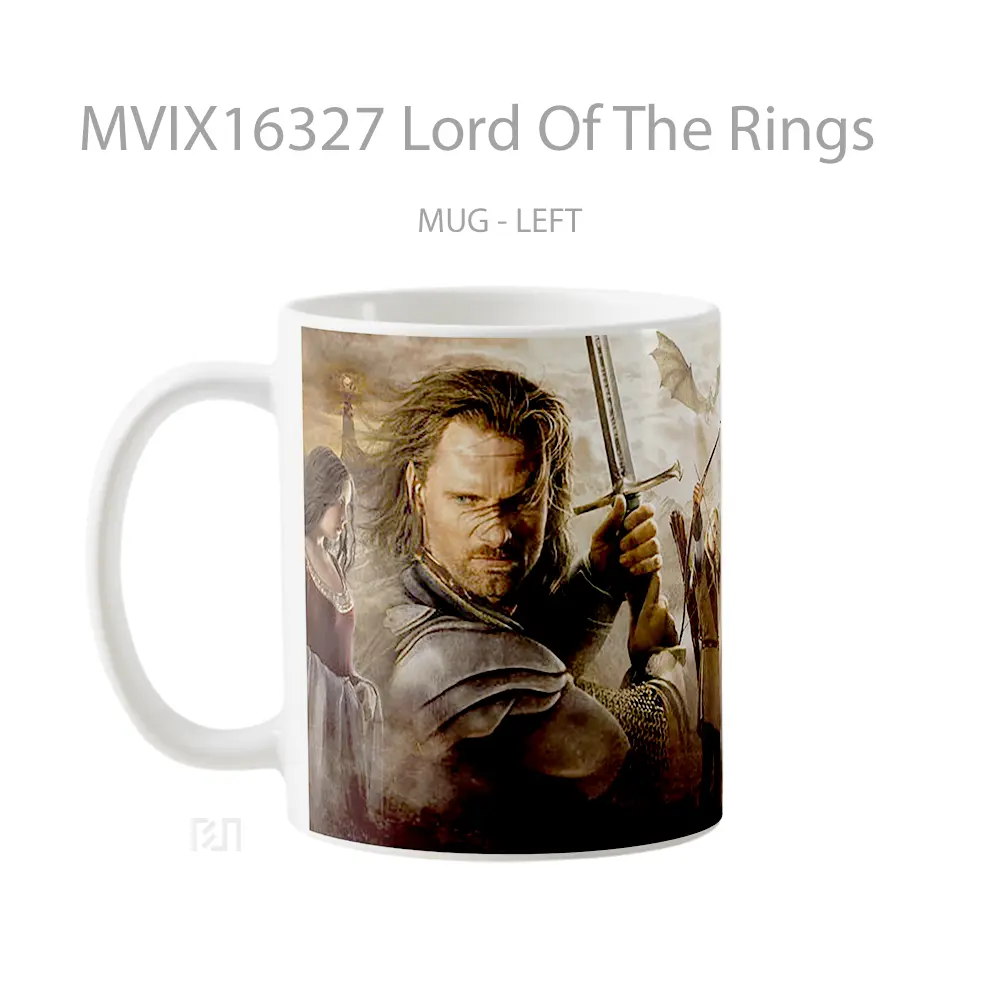 Mug Lord Of The Rings Full Wrap Lanscape - All-side / Desain