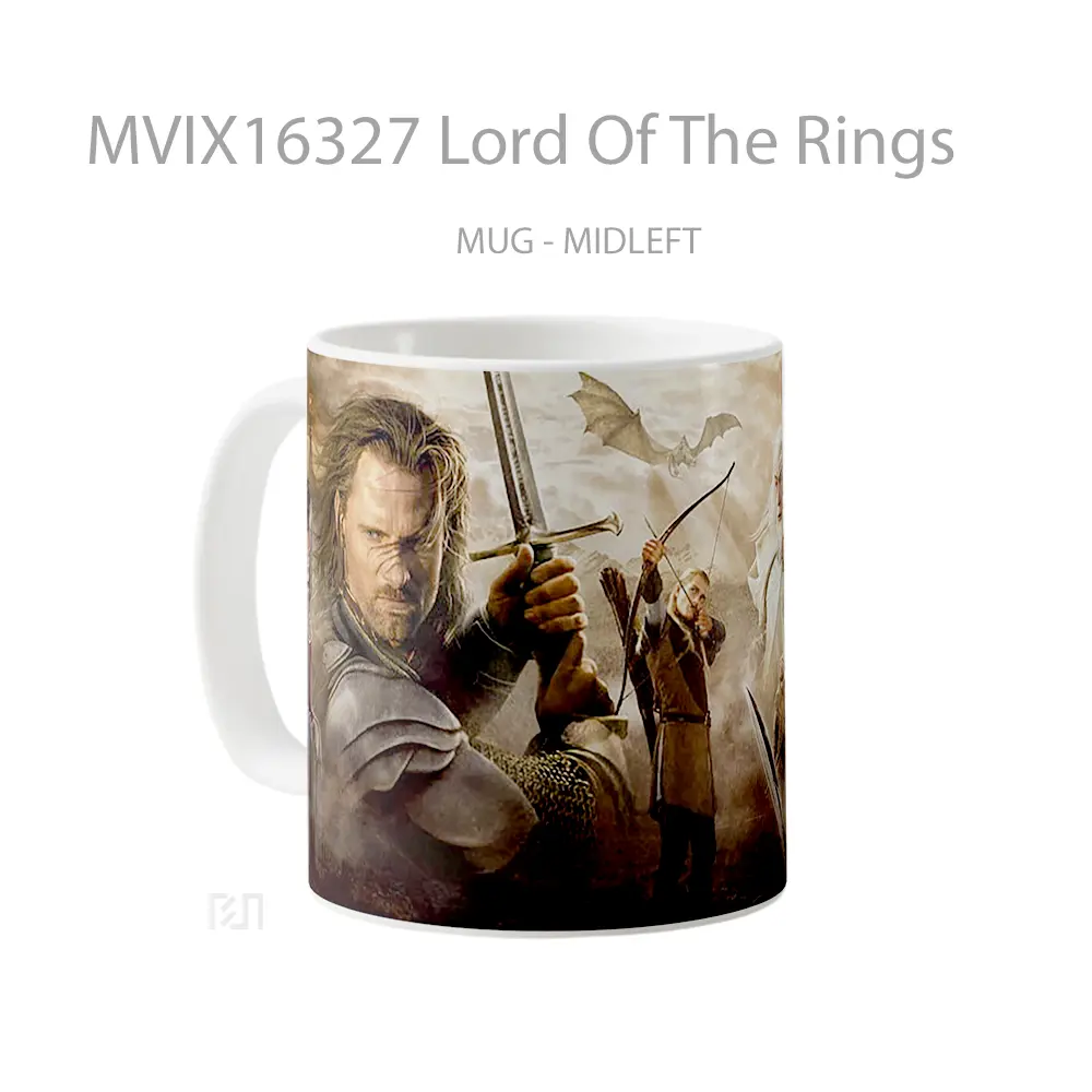 Mug Lord Of The Rings Full Wrap Lanscape - All-side / Desain