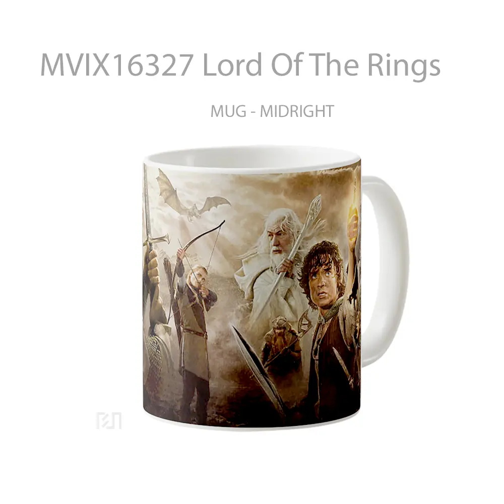 Mug Lord Of The Rings Full Wrap Lanscape - All-side / Desain