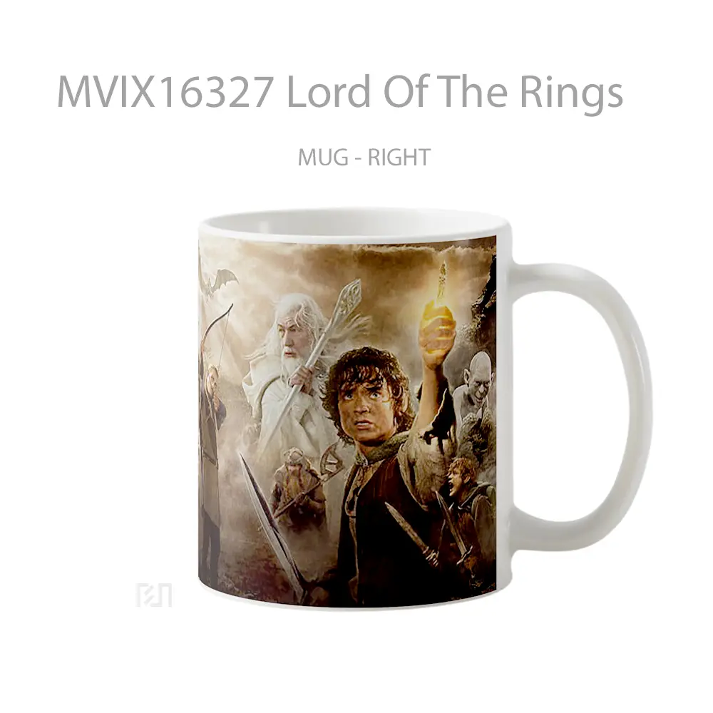 Mug Lord Of The Rings Full Wrap Lanscape - All-side / Desain