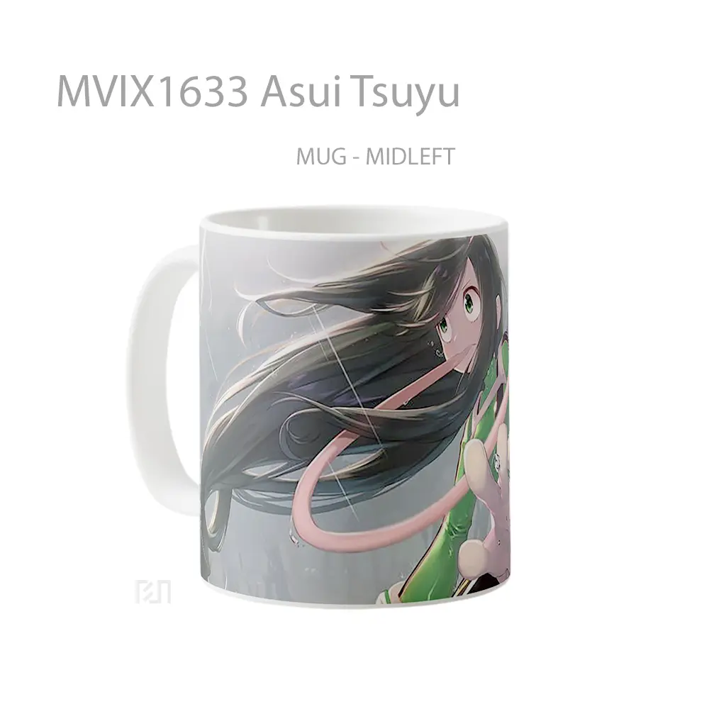 Mug Asui Tsuyu Full Wrap Lanscape - All-side / Desain