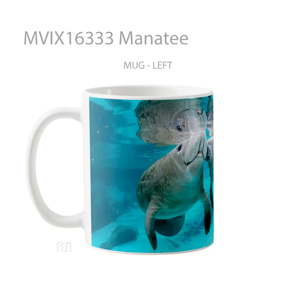 Mug Manatee Full Wrap Lanscape - All-side / Desain