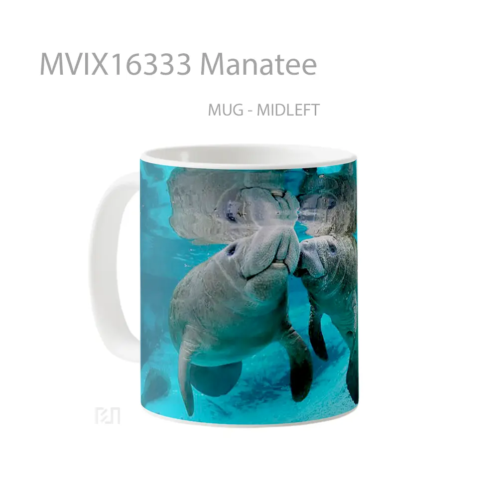 Mug Manatee Full Wrap Lanscape - All-side / Desain