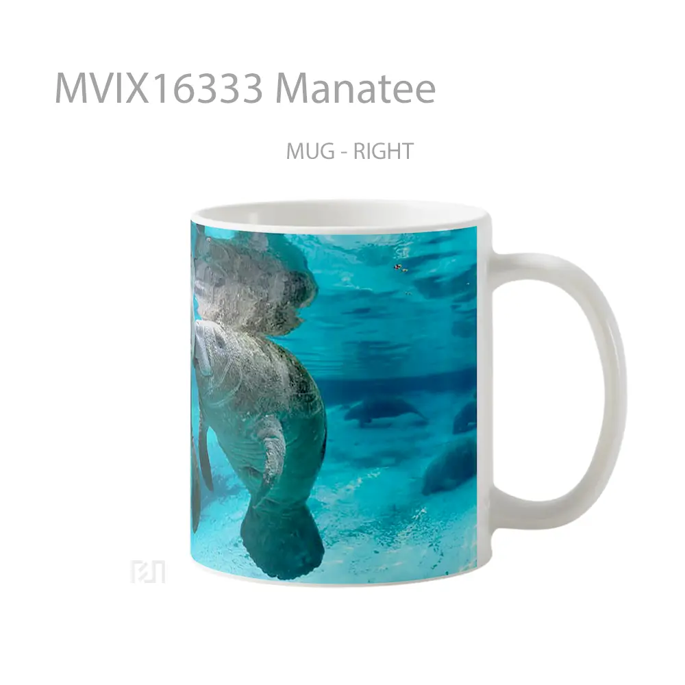 Mug Manatee Full Wrap Lanscape - All-side / Desain