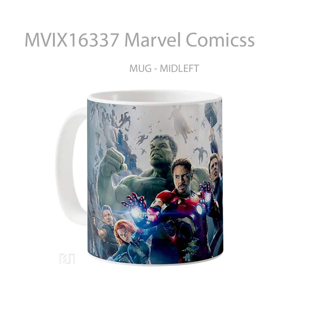 Mug Marvel Comicss Full Wrap Lanscape - All-side / Desain