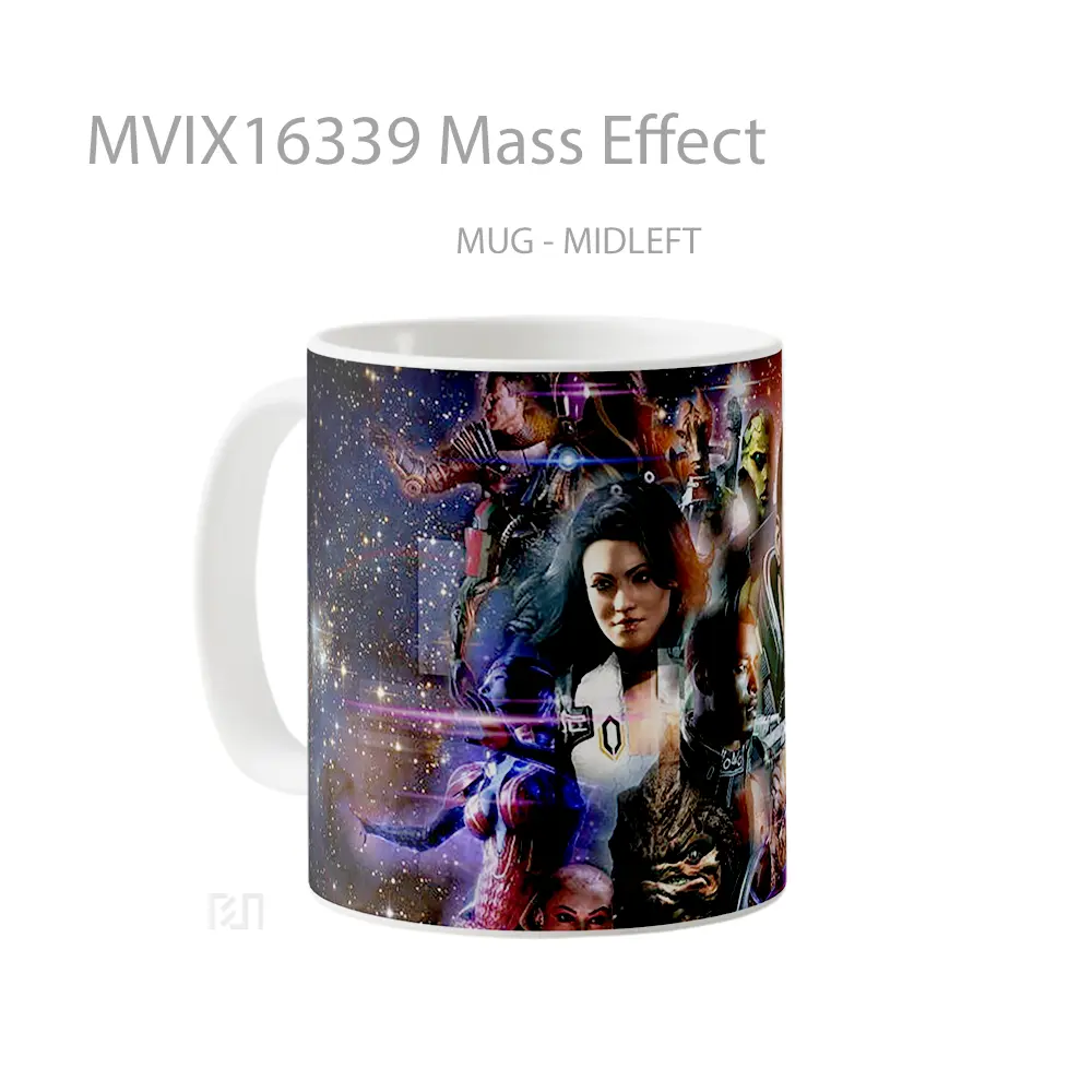 Mug Mass Effect Full Wrap Lanscape - All-side / Desain