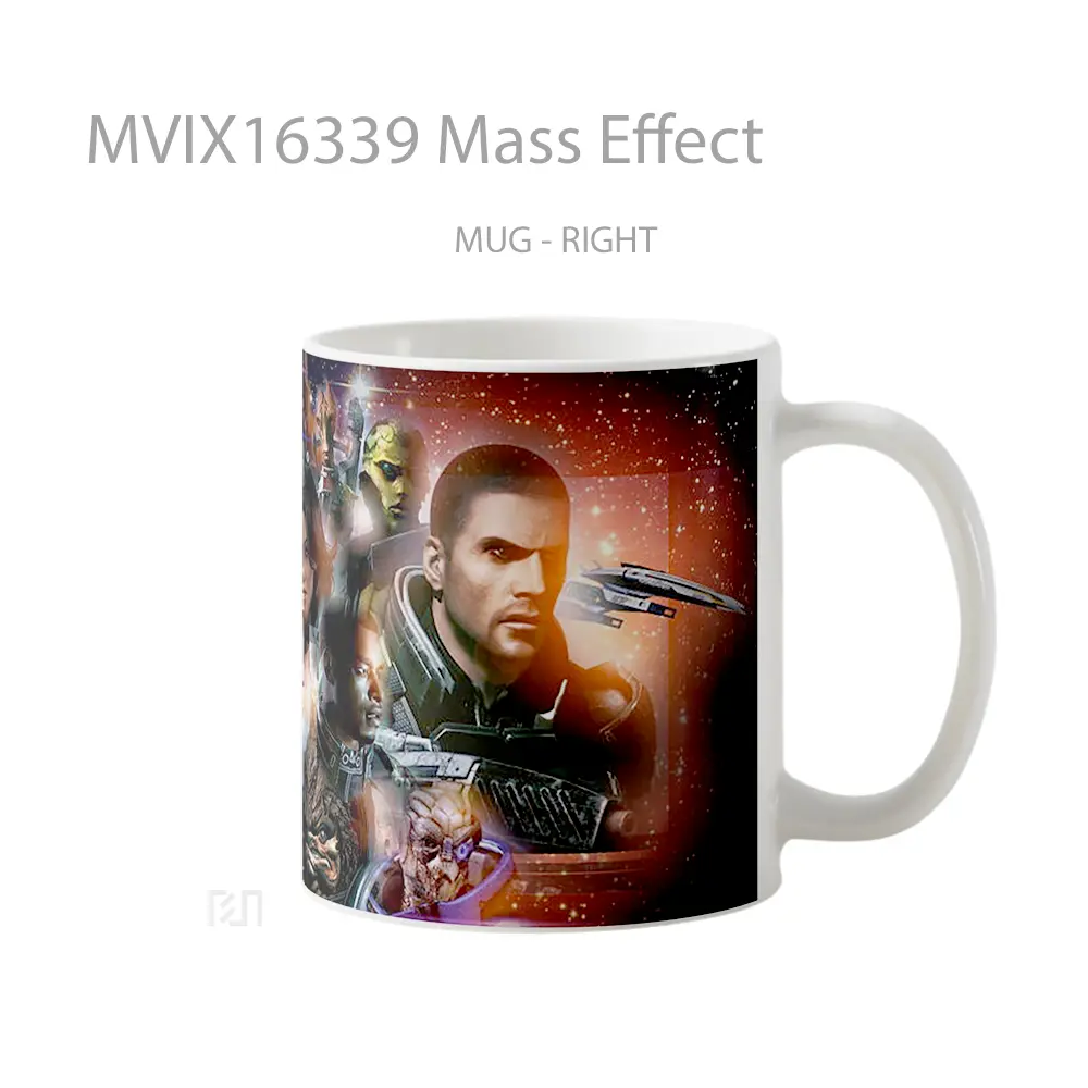 Mug Mass Effect Full Wrap Lanscape - All-side / Desain