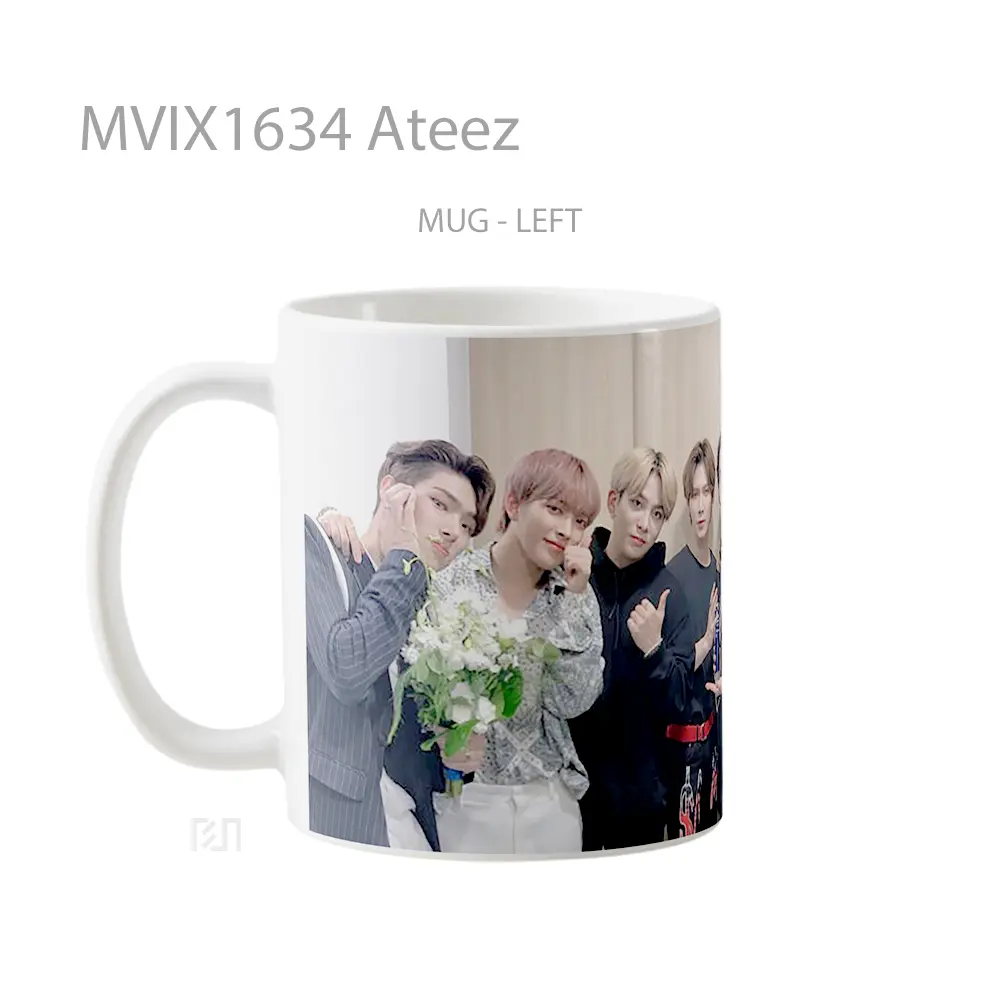 Mug Ateez Full Wrap Lanscape - All-side / Desain