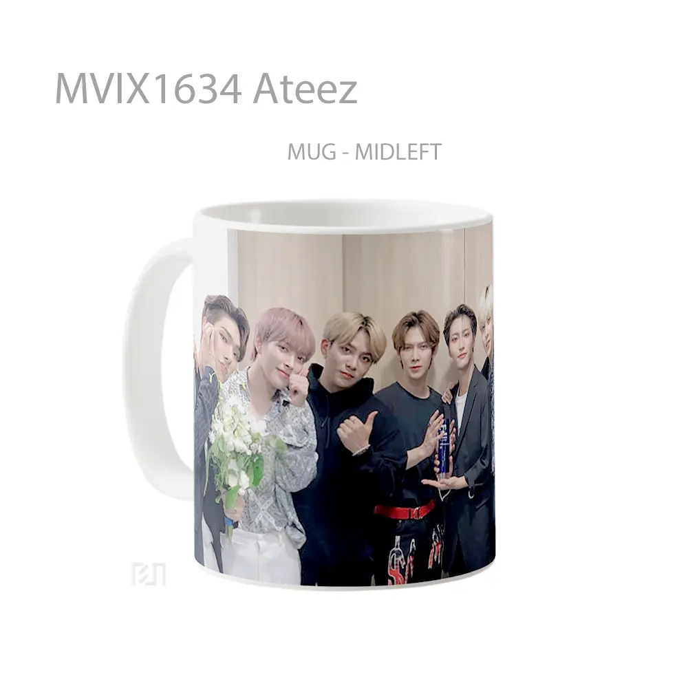 Mug Ateez Full Wrap Lanscape - All-side / Desain