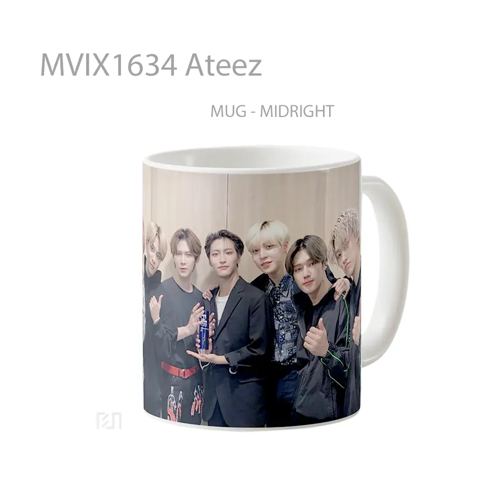 Mug Ateez Full Wrap Lanscape - All-side / Desain