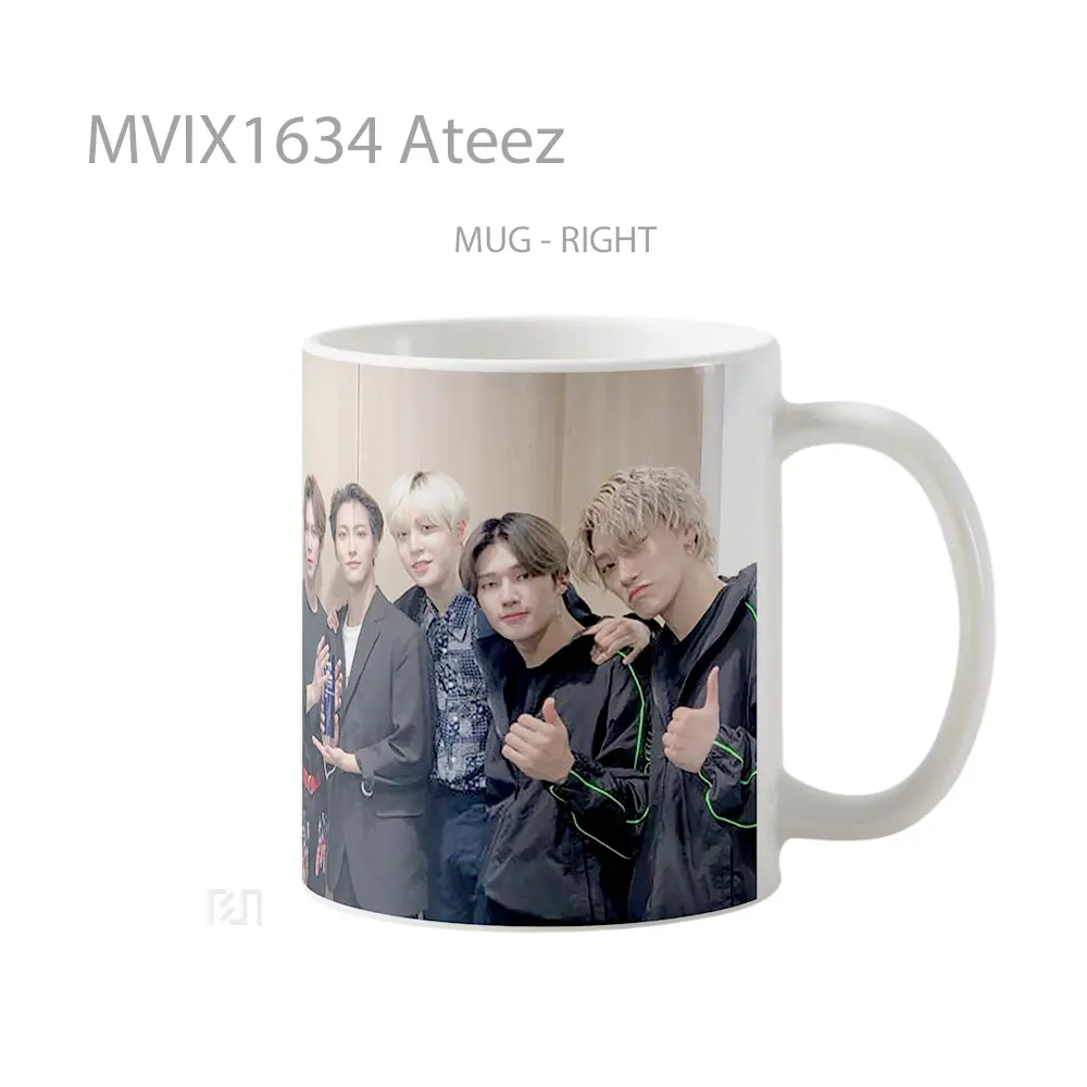 Mug Ateez Full Wrap Lanscape - All-side / Desain