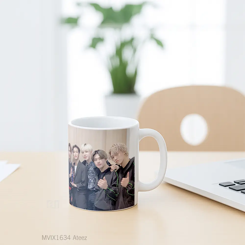 Mug Ateez Full Wrap Lanscape - All-side / Desain