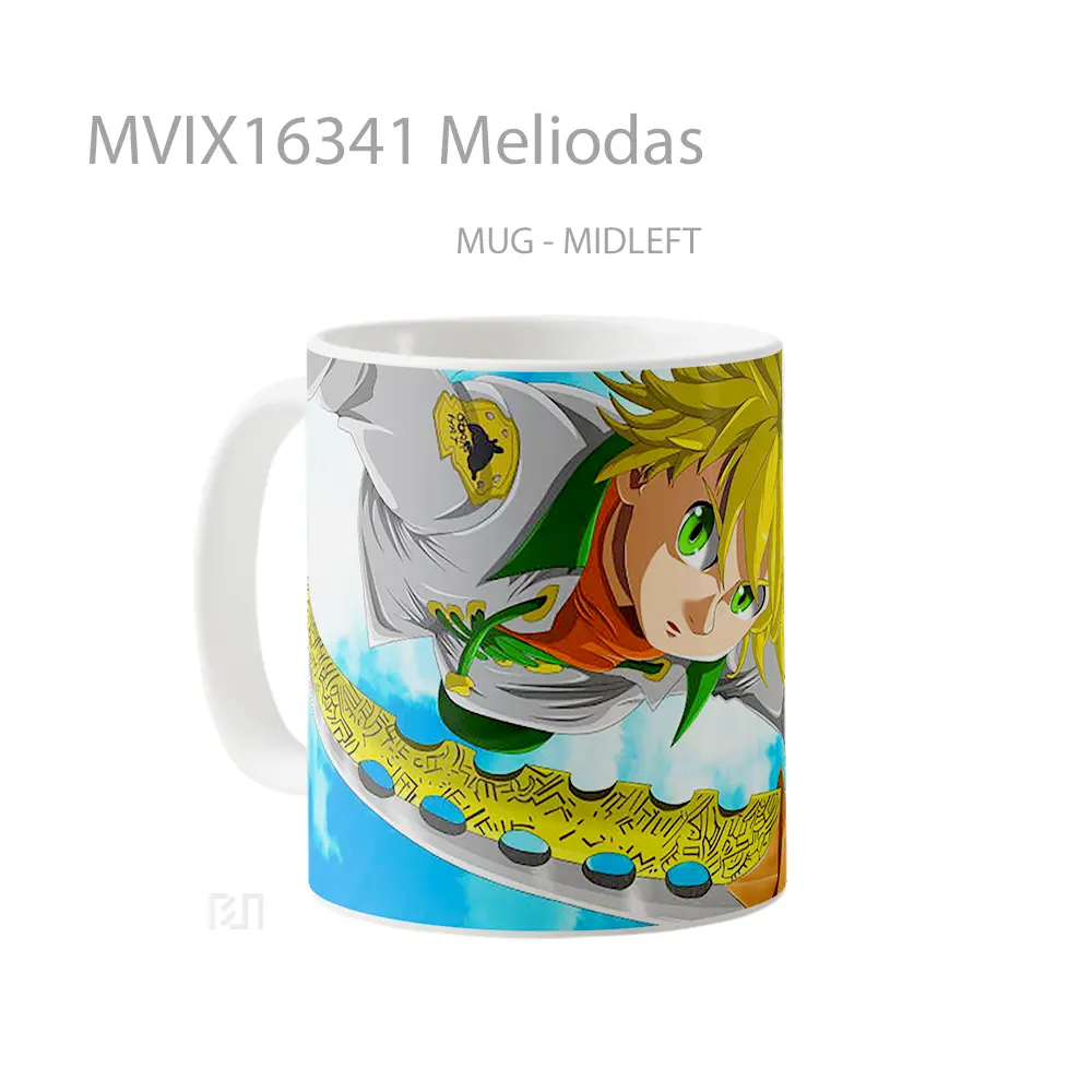 Mug Meliodas Full Wrap Lanscape - All-side / Desain