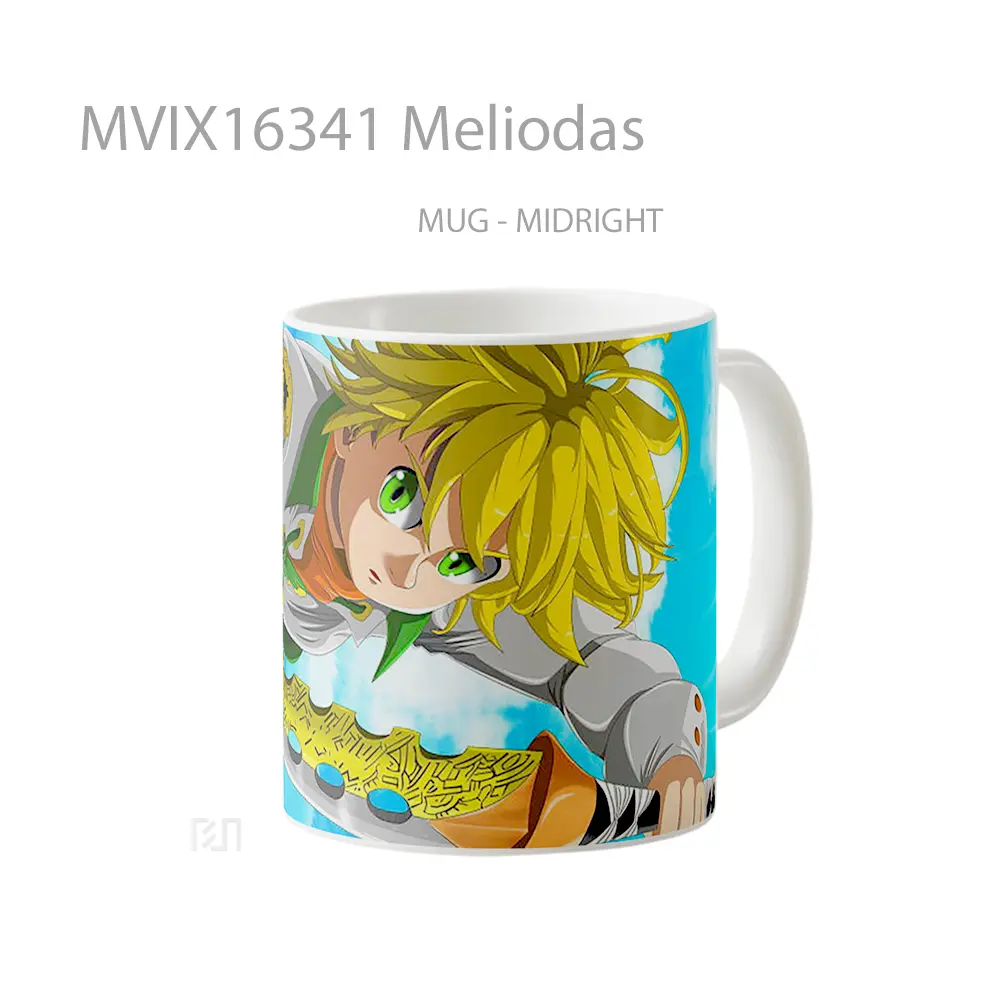 Mug Meliodas Full Wrap Lanscape - All-side / Desain