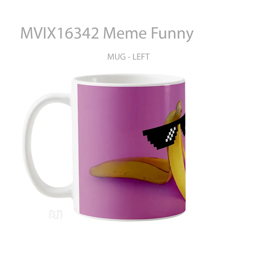 Mug Meme Funny Full Wrap Lanscape - All-side / Desain