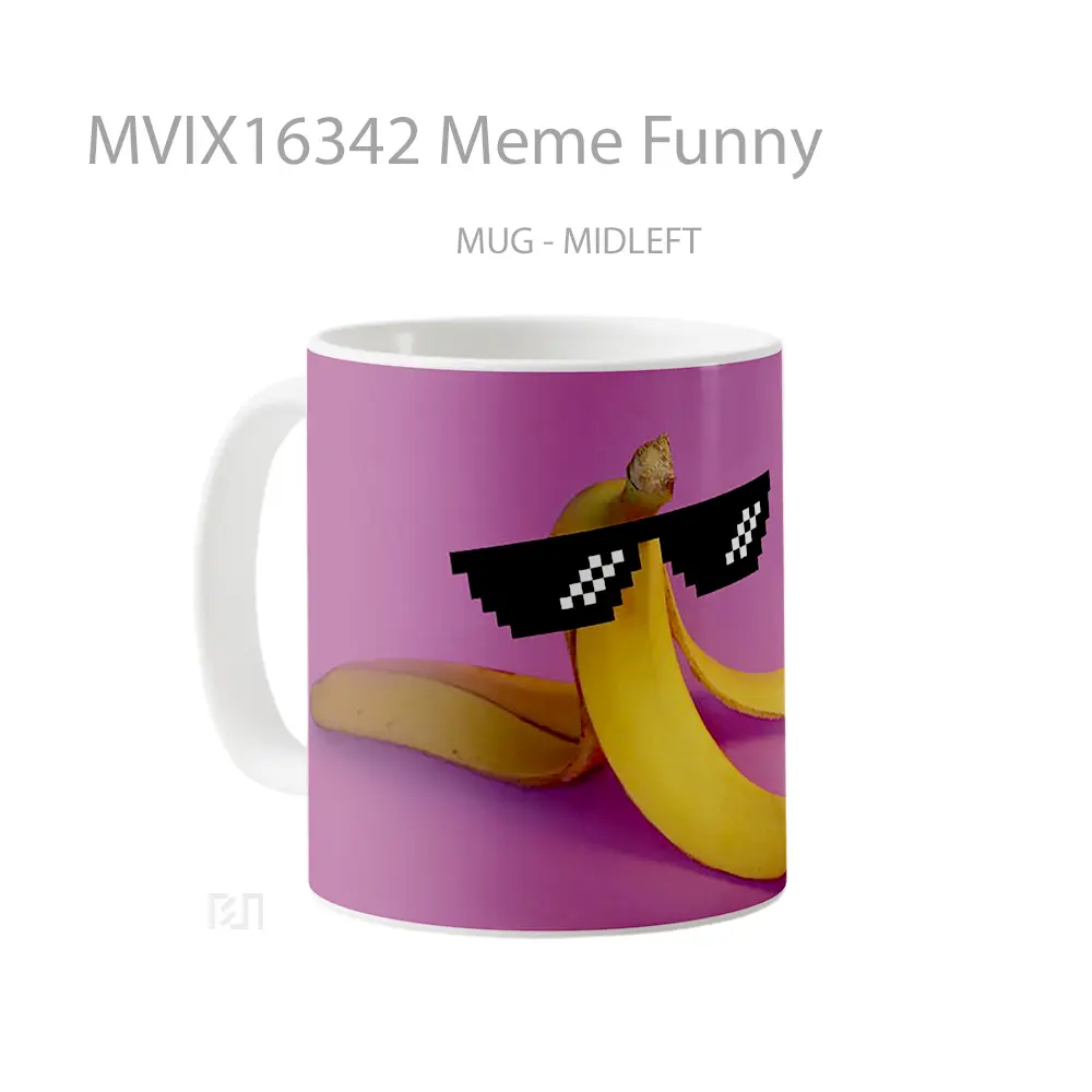 Mug Meme Funny Full Wrap Lanscape - All-side / Desain