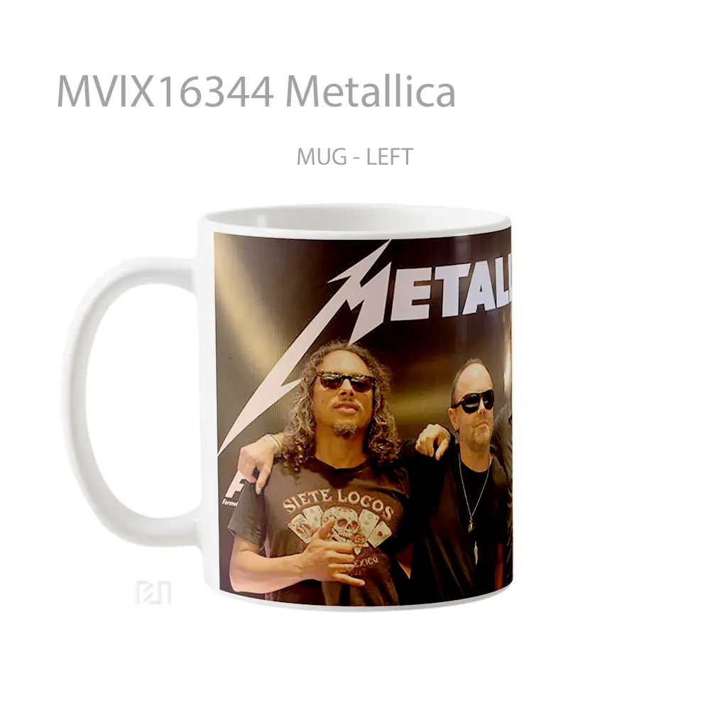 Mug Metallica Full Wrap Lanscape - All-side / Desain