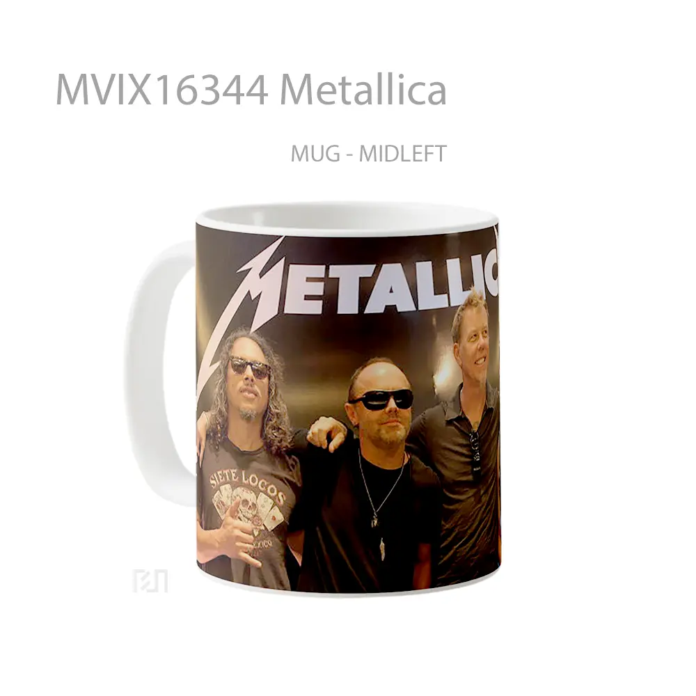 Mug Metallica Full Wrap Lanscape - All-side / Desain