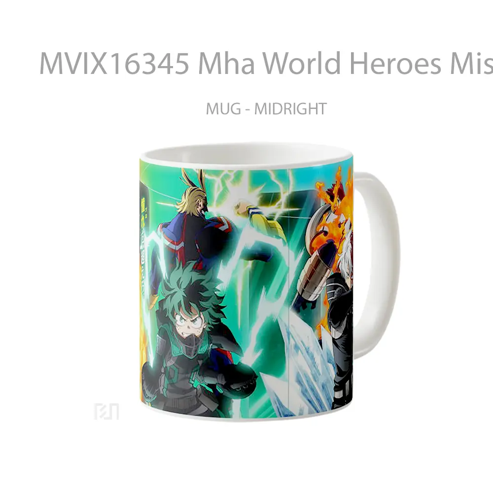 Mug Mha World Heroes Mission Full Wrap Lanscape - All-side / Desain