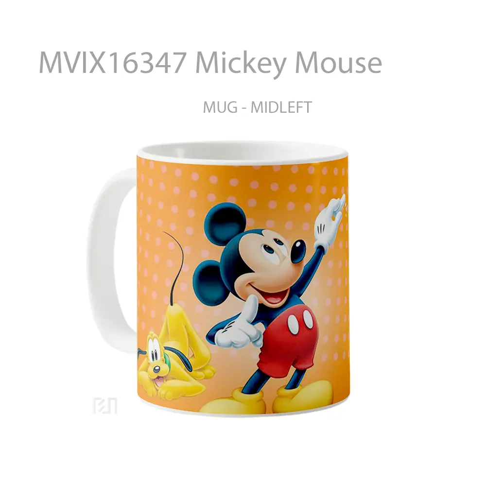 Mug Mickey Mouse Full Wrap Lanscape - All-side / Desain