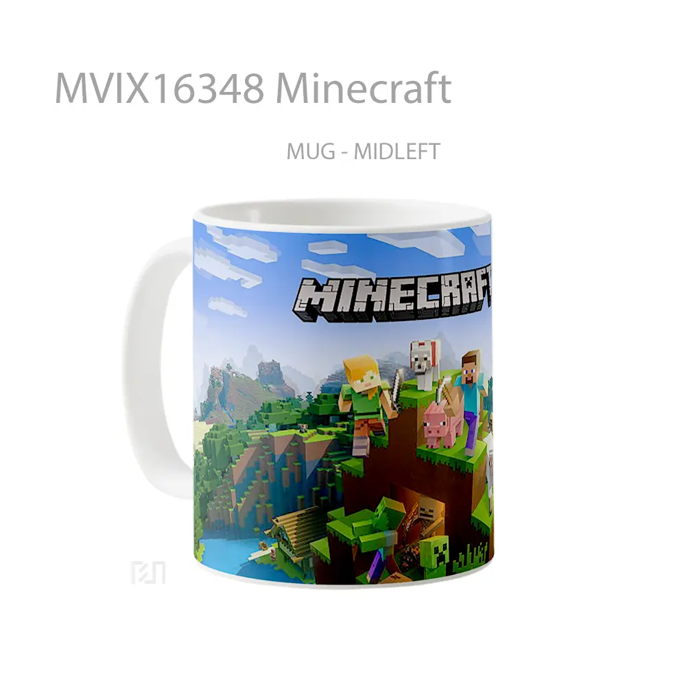 Mug Minecraft Full Wrap Lanscape - All-side / Desain