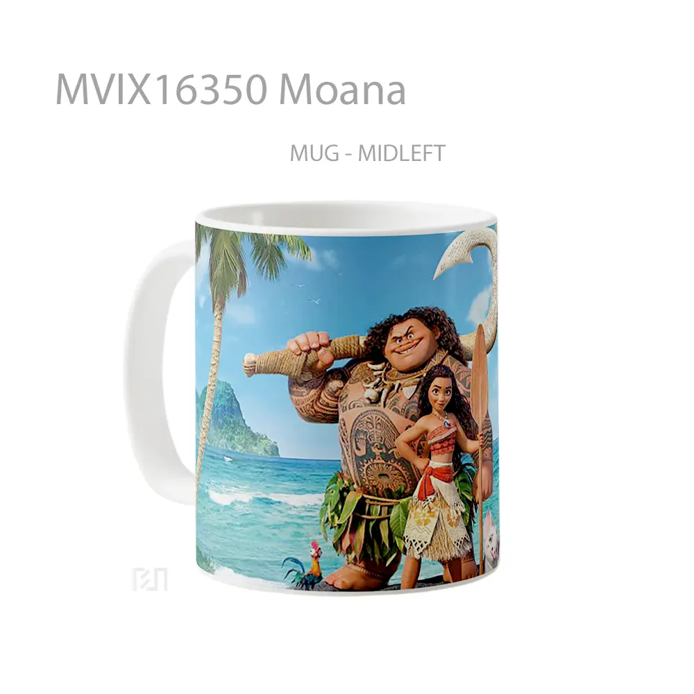 Mug Moana Full Wrap Lanscape - All-side / Desain