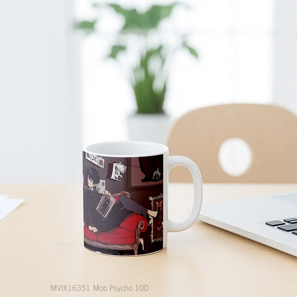 Mug Mob Psycho 100 Full Wrap Lanscape - All-side / Desain