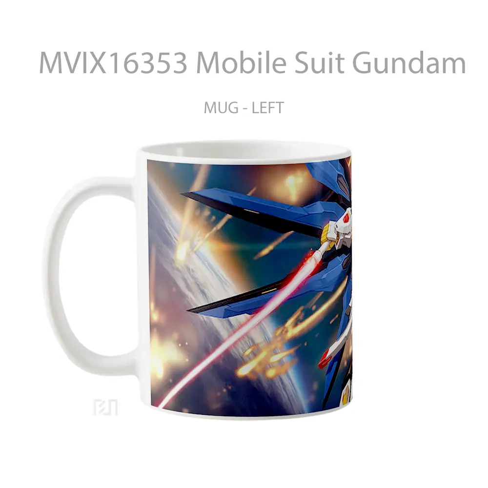 Mug Mobile Suit Gundam Full Wrap Lanscape - All-side / Desain