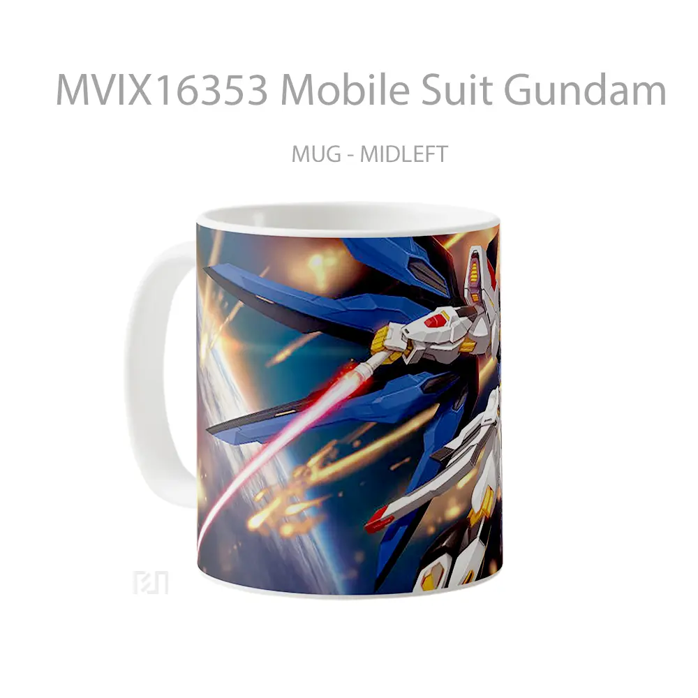 Mug Mobile Suit Gundam Full Wrap Lanscape - All-side / Desain