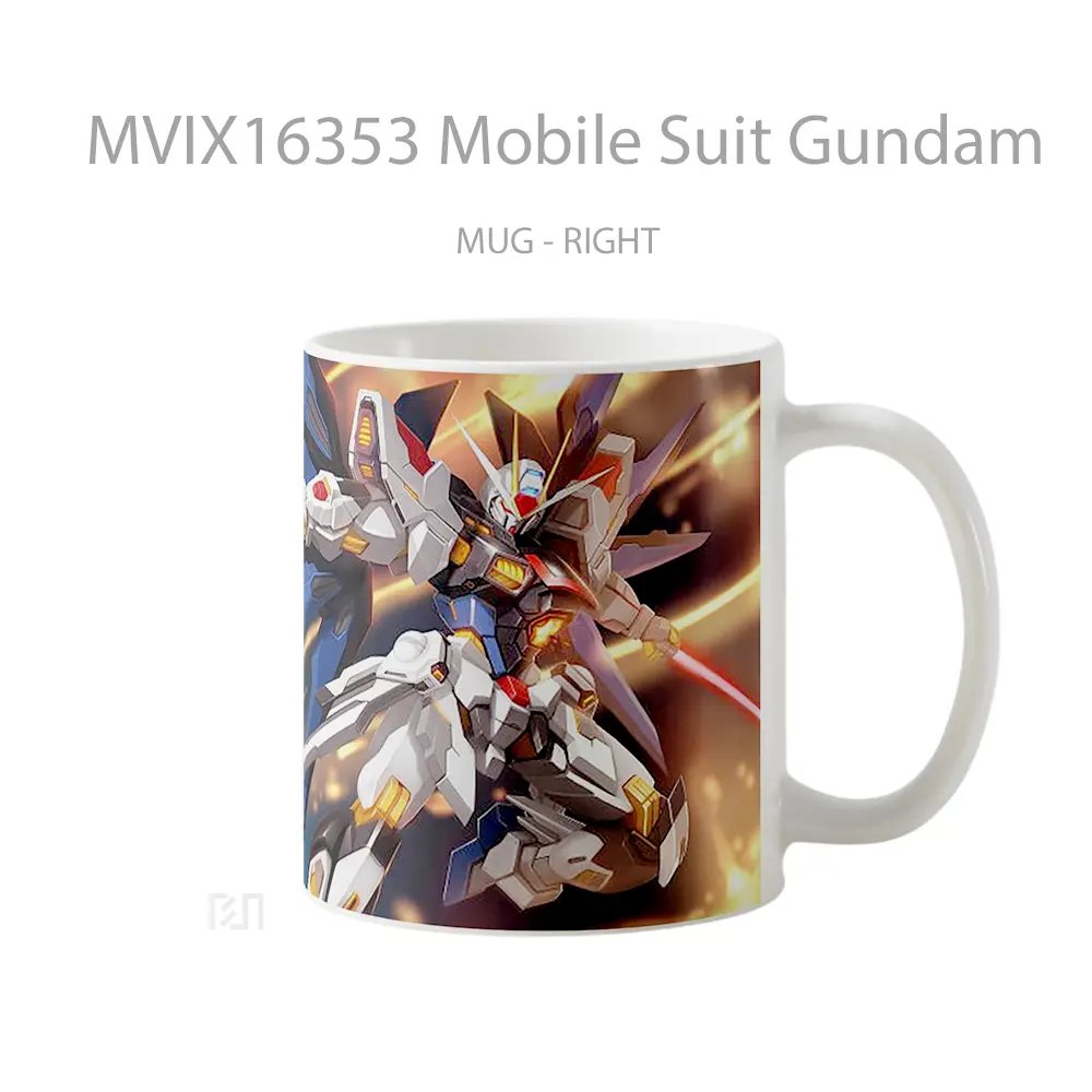 Mug Mobile Suit Gundam Full Wrap Lanscape - All-side / Desain
