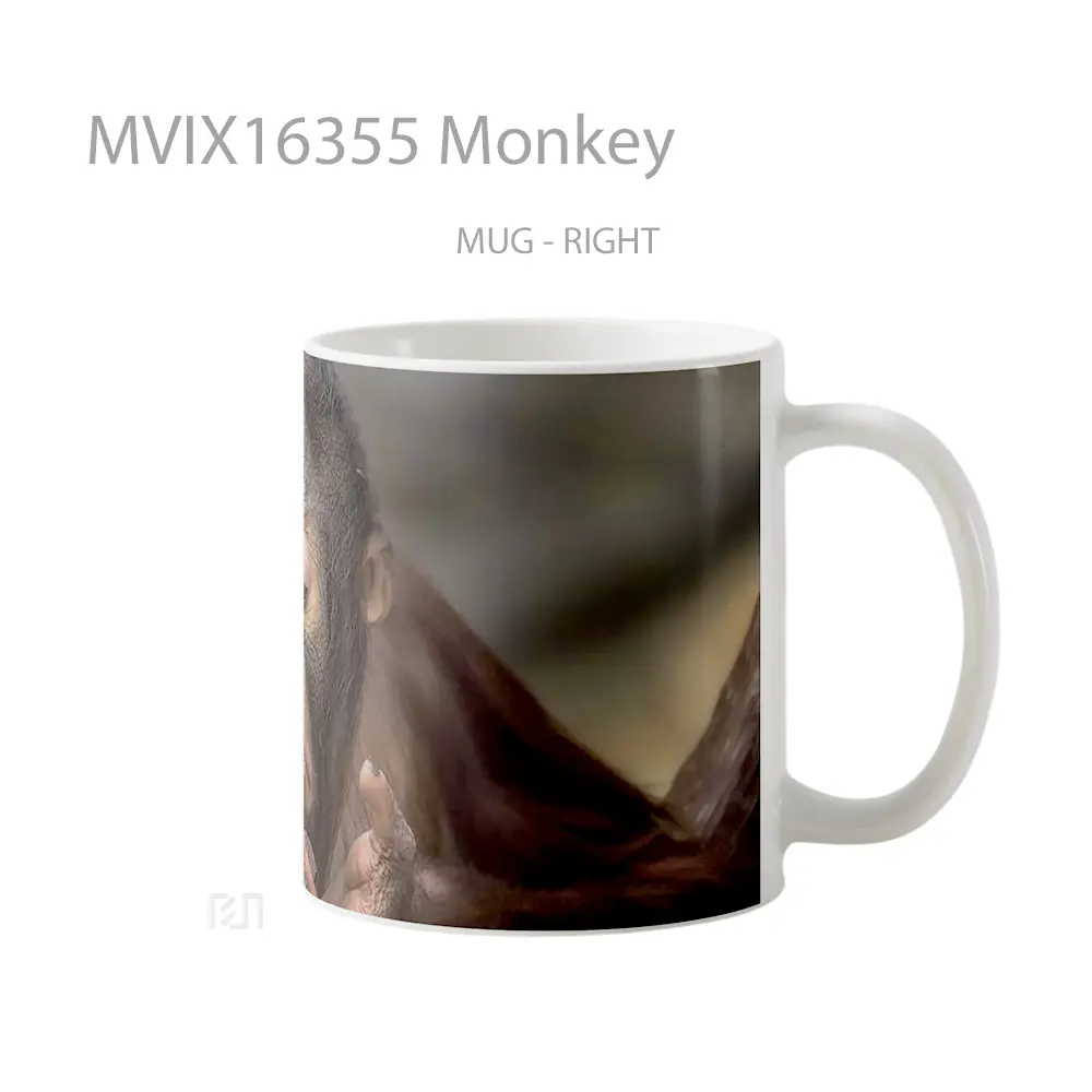 Mug Monkey Full Wrap Lanscape - All-side / Desain