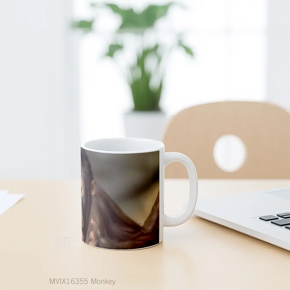 Mug Monkey Full Wrap Lanscape - All-side / Desain