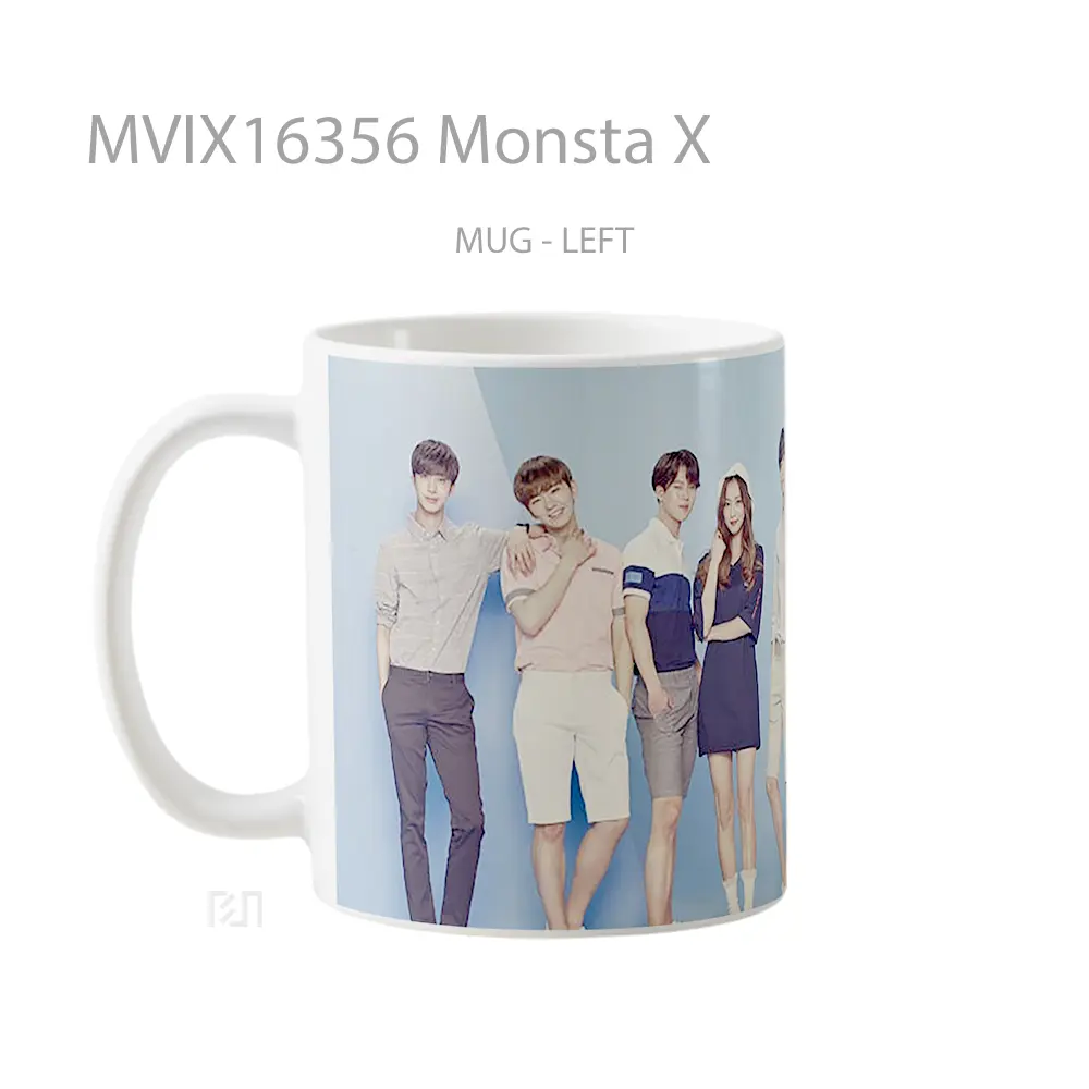 Mug Monsta X Full Wrap Lanscape - All-side / Desain