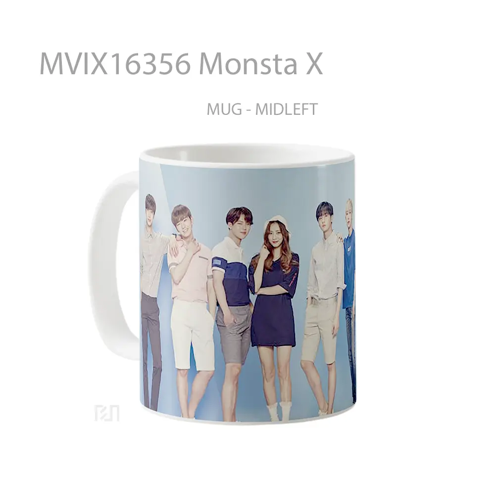 Mug Monsta X Full Wrap Lanscape - All-side / Desain
