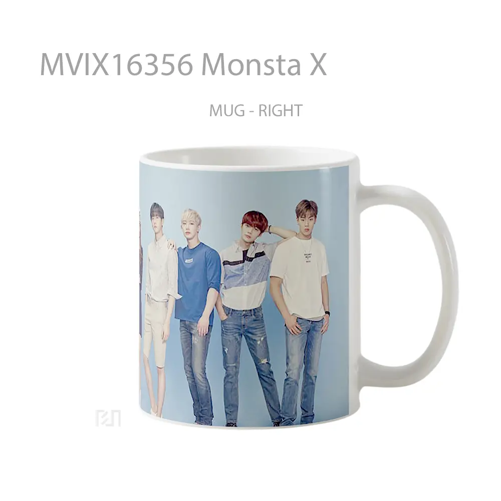 Mug Monsta X Full Wrap Lanscape - All-side / Desain