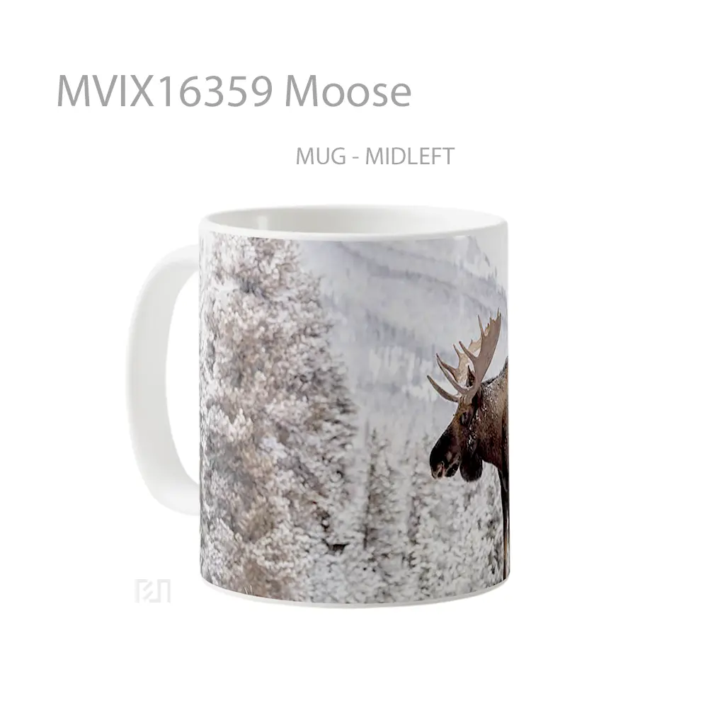Mug Moose Full Wrap Lanscape - All-side / Desain