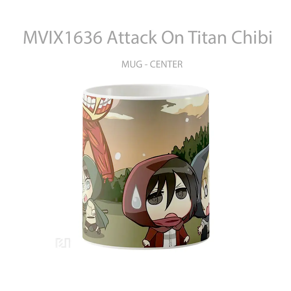 Mug Attack On Titan Chibi Full Wrap Lanscape