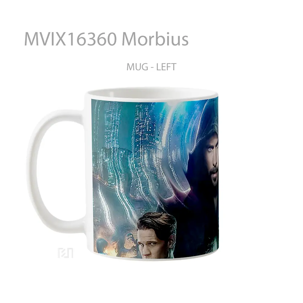 Mug Morbius Full Wrap Lanscape - All-side / Desain