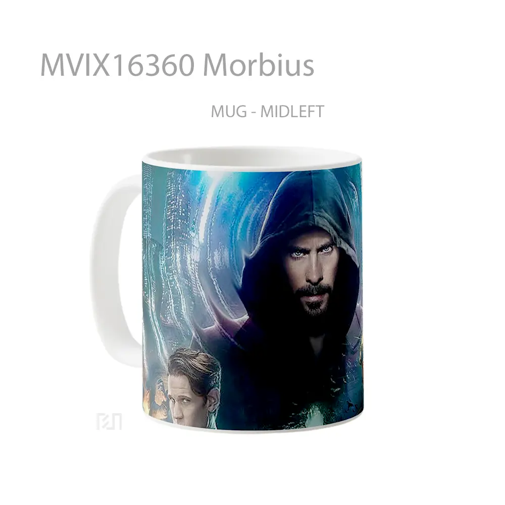 Mug Morbius Full Wrap Lanscape - All-side / Desain